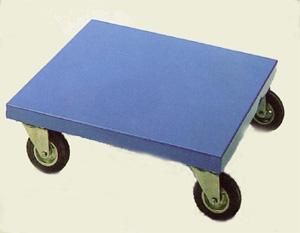 Steel decked platform dolly with rubber wheels 600mm square Dollies with wheels to move heavy loads direct form the factory 13/TD601.jpg