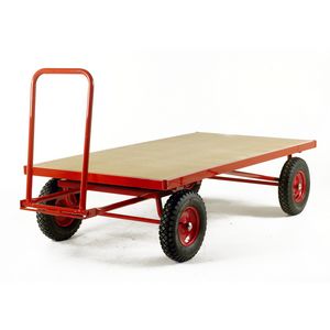 Turntable Platform Truck - MDF Deck 1000kg 2m extra long Turntable trolleys & hand pulled trolleys with steering handle 19/TR130P.jpg