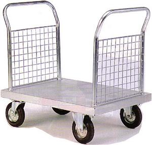 1000mmL x 600mm D 2 Mesh Ends PlatformTruck With Zinc Deck Galvanised and zinc plated sack trucks and trolleys - Tel: 01367 711 800 21/zp602m.jpg