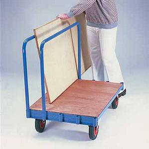 Standard Plate Trucks, ply deck Steel plate trolley and timber sheet handling trolleys timber yard equipment 24/tp35.jpg