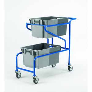 Stack & Nest Container trolley - 50 litre Euro Container Trolley | Production Trolley | Production Line Feed | Kitting Trolley | BOM Bill of Materials Kitting | Eurocontainer Component Trolley 29/ct07.jpg