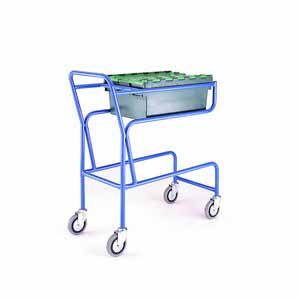 Trolley for Scissor Lid Container Retail Stock Replenishment Euro Container Trolley | Production Trolley | Production Line Feed | Kitting Trolley | BOM Bill of Materials Kitting | Eurocontainer Component Trolley 33/CT03.jpg