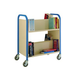 Book trolley (double sided) Multi-tiered trolleys | 2 tier trolley units | 3 tier trucks with shelves trays or baskets | tea trolleys | shelf trolley on wheels | shelf trolley 36/TT21.jpg
