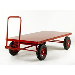 Platform Truck - Turntable - Steel Deck 1000kg 2m length Turntable trolleys & hand pulled trolleys with steering handle 37/TR230P.jpg
