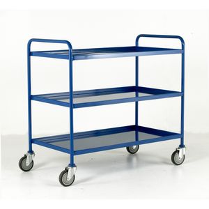3 tier steel tray trolley 1065 Tray 1065x610 Multi-tiered trolleys | 2 tier trolley units | 3 tier trucks with shelves trays or baskets | tea trolleys | shelf trolley on wheels | shelf trolley 50/TT77.jpg