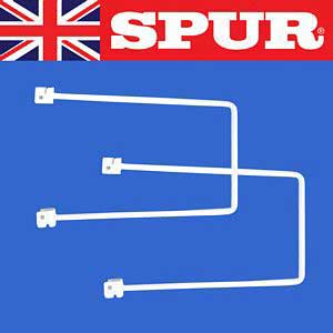 Pair of Spur 195mm Steel-Lok Spring Rod Book Ends Spur Shelving Premium Grade Wall Mounted Steel-Lok Shelving for home or office 55/200mmSpringWhite.jpg