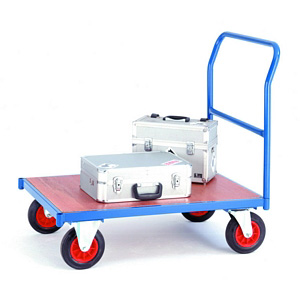 Platform Truck 1200mm x 800mm Single End Plywood Deck Warehouse Platform Trolleys | Long Goods Trolleys | flat bed trolleys for warehouses 55/510TC601TB.jpg