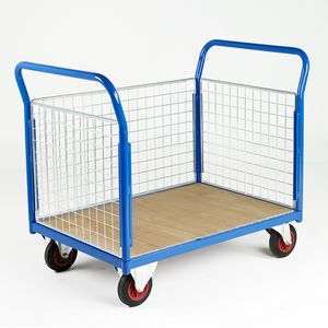 Platform Truck 1m x 70cm with 3 mesh panels 500Kg Mesh side platform trucks | roll cages | cage trolleys | solid sides 58/tn_TC703M.jpg